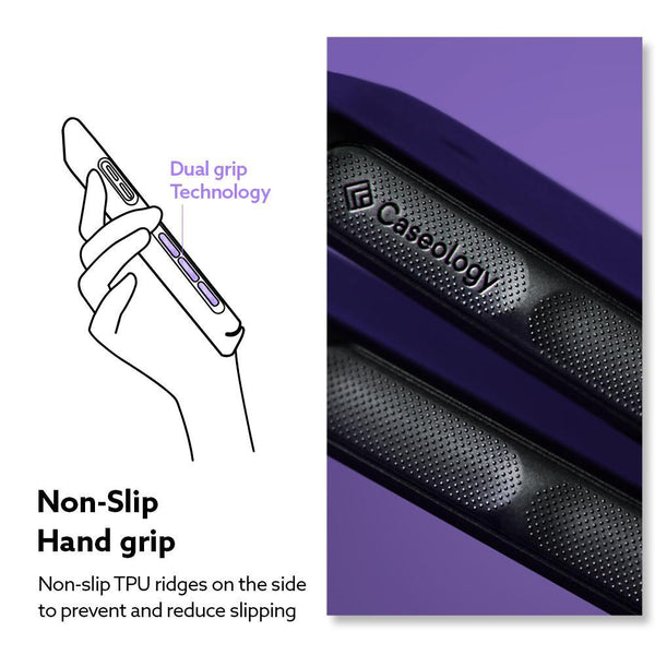 Case iPhone 12 Pro Max 12 Mini Caseology by Spigen Dual Grip Anti Slip Casing