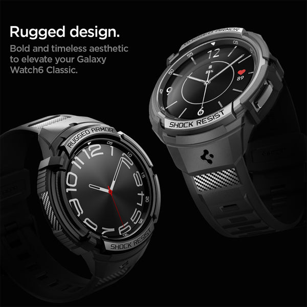 Case Samsung Galaxy Watch 6 Classic 47/43mm Spigen Rugged Armor Pro